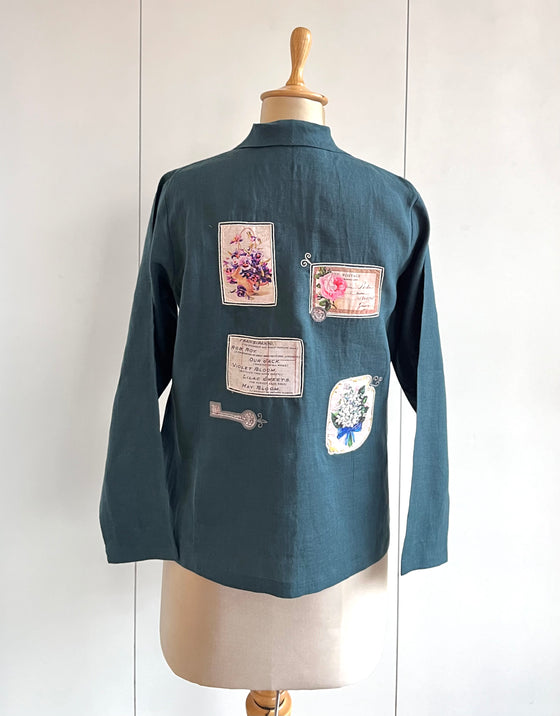 LINEN PATCHWORK SHIRT