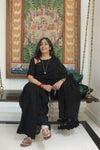 Midnight Bloom Saree